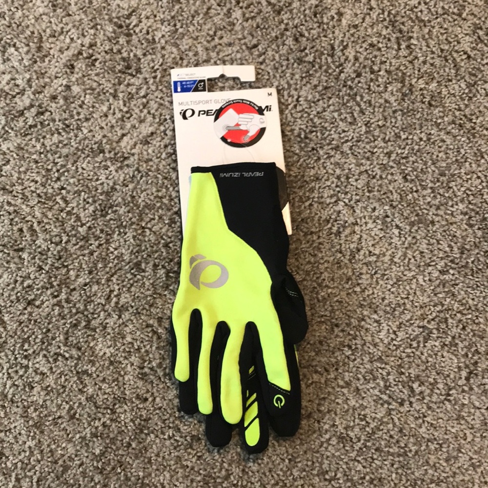 Men’s Black and Yellow Sport Gloves